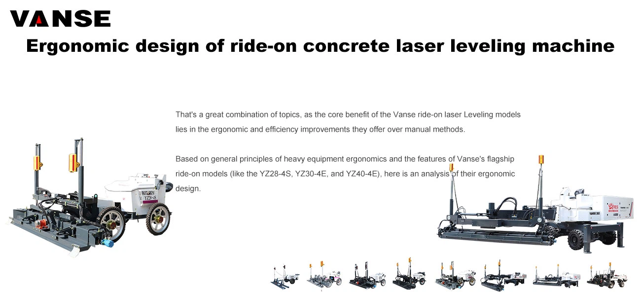 Ergonomic design of ride-on concrete laser leveling machine Ergonomic design of ride-on concrete laser leveling machine